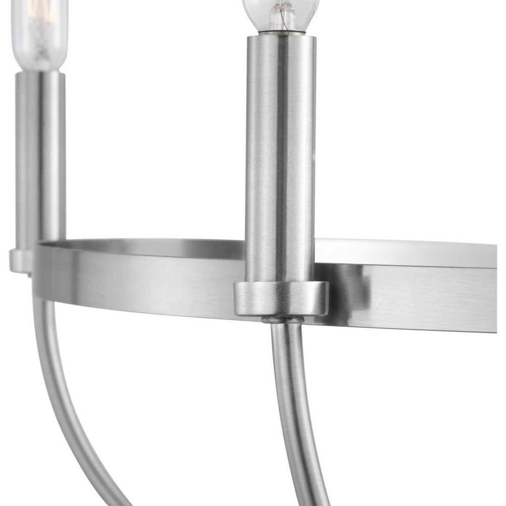 Progress Lighting Camperdown 5-Light Brushed Nickel Chandelier
