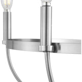 Progress Lighting Camperdown 5-Light Brushed Nickel Chandelier