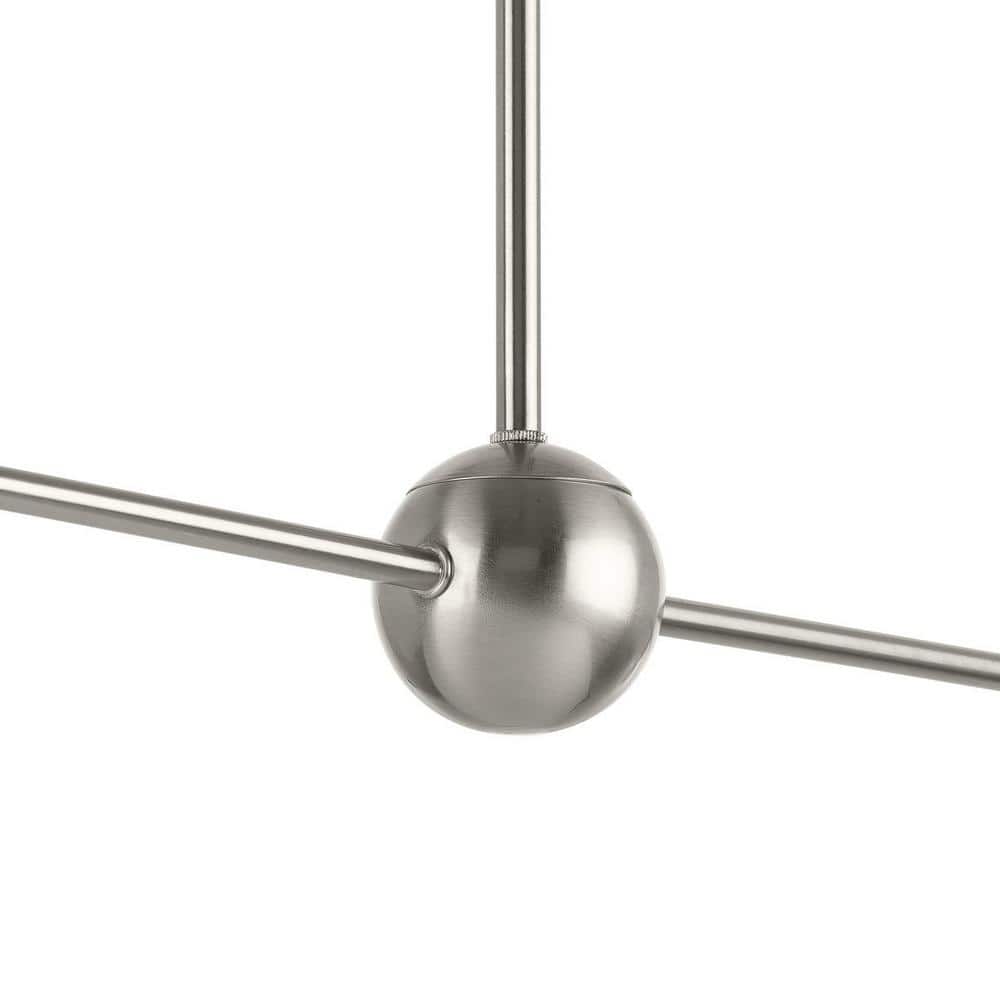 Progress Lighting Trimble 2-Light Brushed Nickel Linear Chandelier