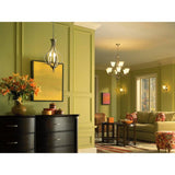 Progress Lighting Trinity Collection 9-Light Brushed Nickel Etched Glass Traditional Chandelier Light