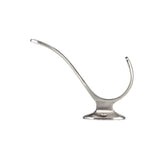 Richelieu Brushed Nickel Coat Hook, Wall-Mount Single Hook, 4.5 in (115 mm)