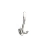 Richelieu Brushed Nickel Coat Hook, Wall-Mount Single Hook, 4.5 in (115 mm)