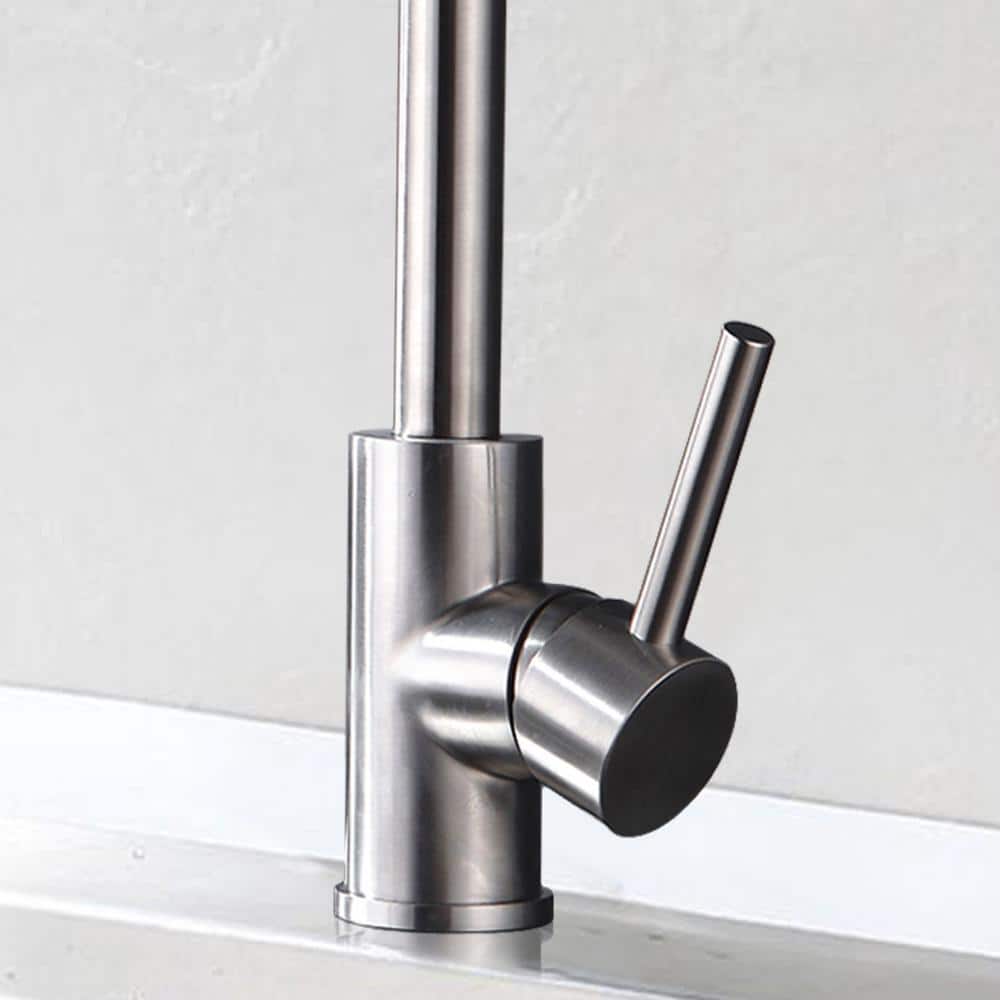 ANZZI Carriage Single Handle Standard Kitchen Faucet in Brushed Nickel
