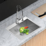 cadeninc 25 x 22 x 12 Inch Single Bowl Drop-In Utility Sink