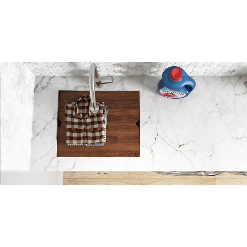 Ruvati 23 in. x 19 in. x 13 in. Single Bowl Undermount Laundry Utility Workstation Sink
