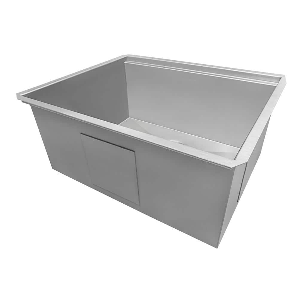 Ruvati 23 in. x 19 in. x 13 in. Single Bowl Undermount Laundry Utility Workstation Sink