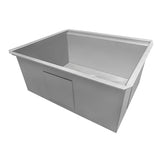 Ruvati 23 in. x 19 in. x 13 in. Single Bowl Undermount Laundry Utility Workstation Sink