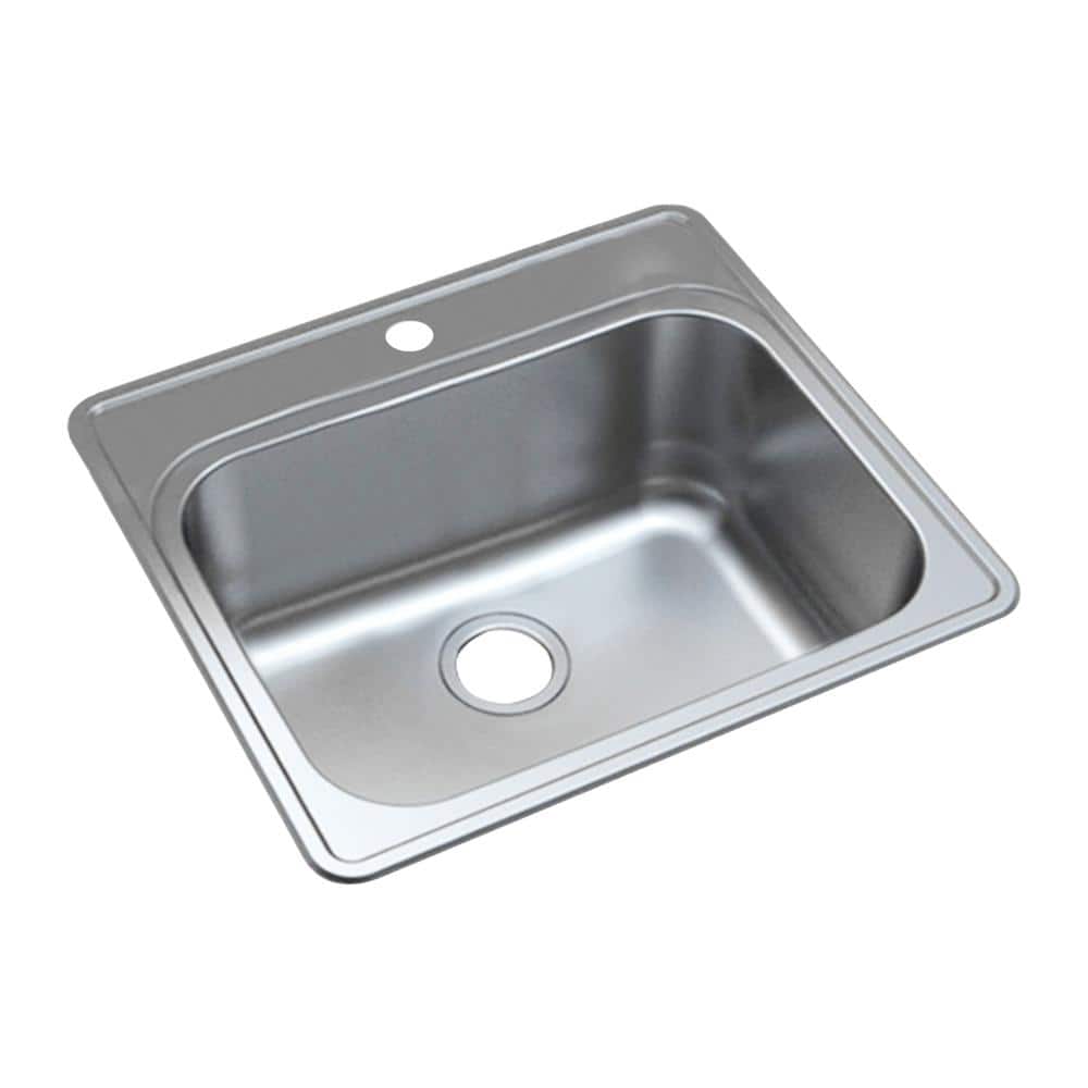Transolid Meridian 25 in. x 22 in. Stainless Steel Drop-In Laundry Utility Sink Kit