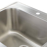 Transolid Meridian 25 in. x 22 in. x 12 in. Stainless Steel Drop-in Laundry/Utility Sink Kit with 4-Hole