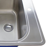 Transolid Meridian 25 x 22 x 12 Stainless Steel Drop-in Laundry/Utility Sink Kit