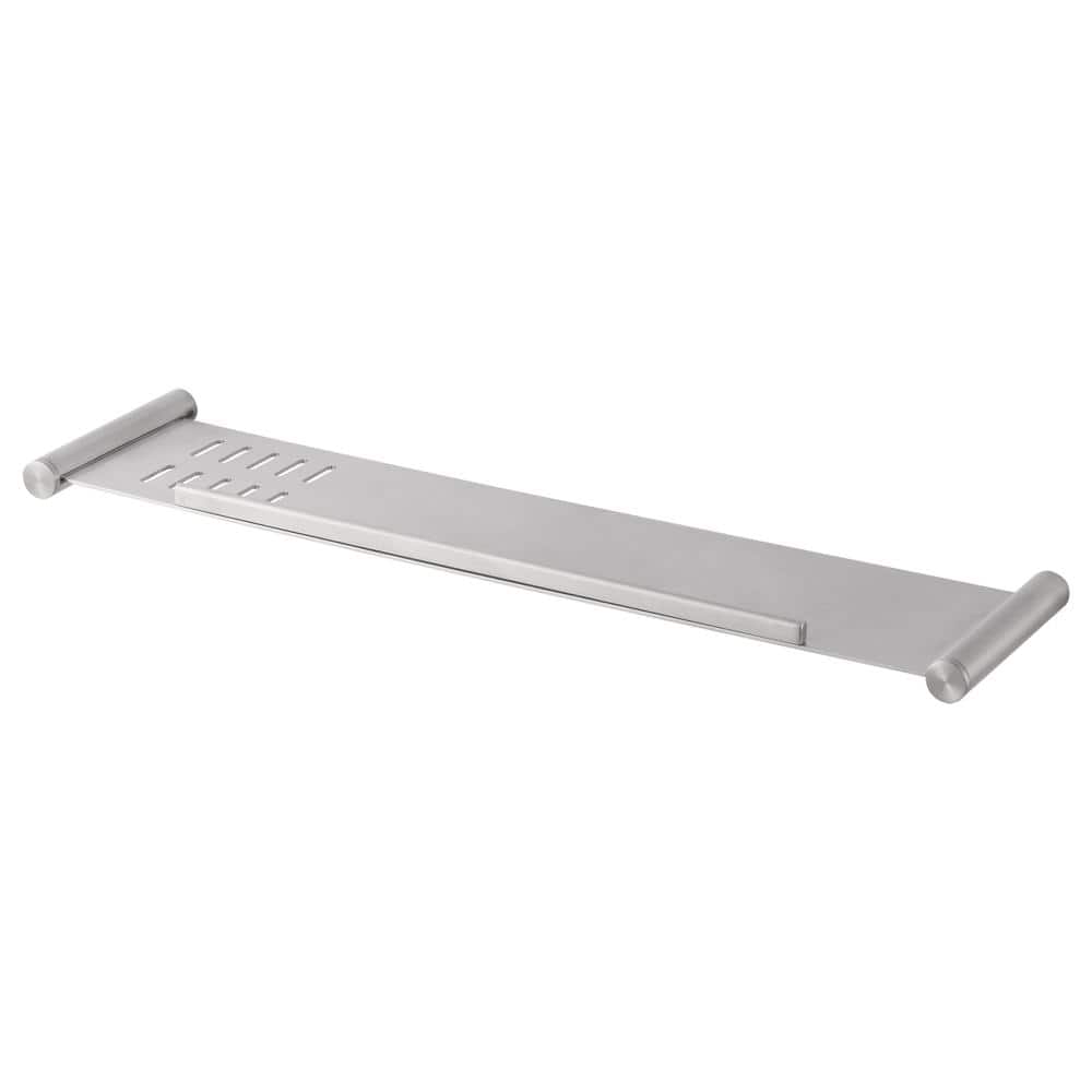 Transolid Wall-Mount 17 in. Bathroom Shelf in Brushed Stainless