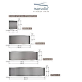 Transolid Storage Pod 34.5 in. x 14 in. 18-Gauge Stainless Steel Shower Niche