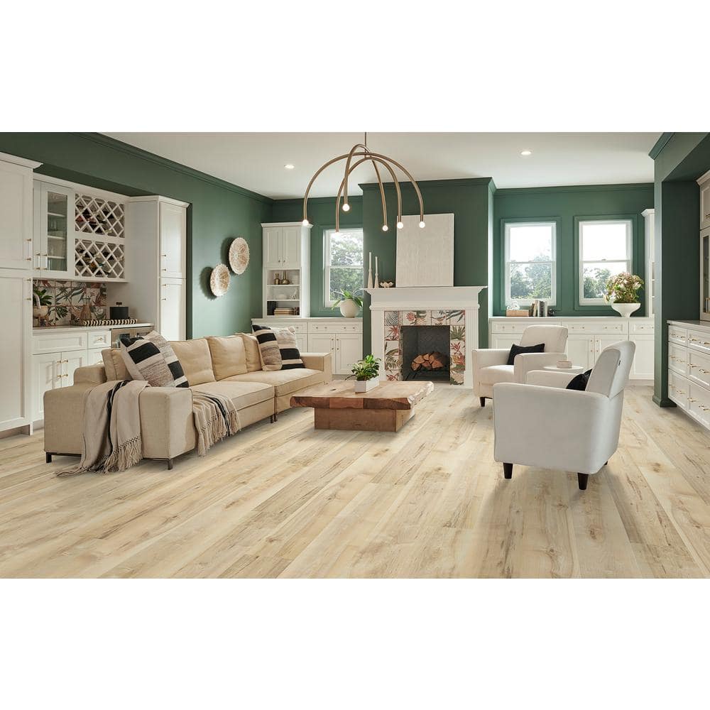 Pergo Outlast+ Buff Weathered Maple 12 mm T x 7.4 in. W Waterproof Laminate Wood Flooring (19.63 sq. ft./Case)