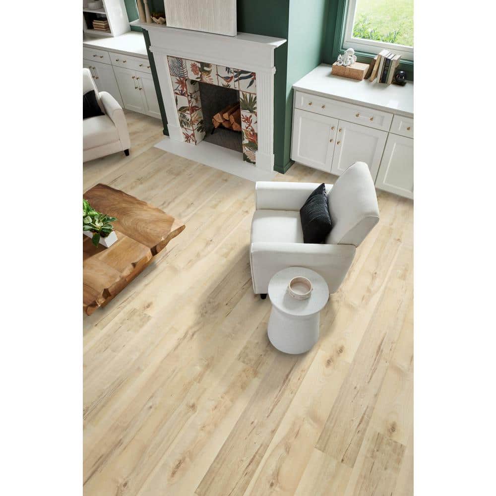 Pergo Outlast+ Buff Weathered Maple 12 mm T x 7.4 in. W Waterproof Laminate Wood Flooring (19.63 sq. ft./Case)