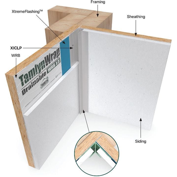 Tamlyn XtremeTrim Low Profile Inside Corner Primed 5/16" x 10'