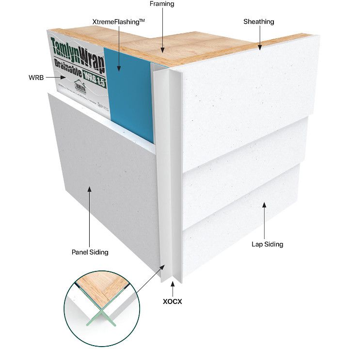 Tamlyn XtremeTrim Bold X Outside Corner Primed 7/8" x 10'