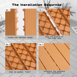 All Weather 1 ft. x 1 ft. Polypropylene Interlocking Deck Tiles in Burly Wood For Pool Balcony (44 Pack)