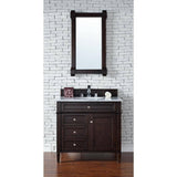 James Martin Vanities Brittany 21.7 x 39.2 Inch Burnished Mahogany Bathroom Vanity Mirror
