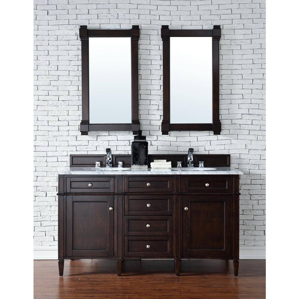 James Martin Vanities Brittany 21.7 x 39.2 Inch Burnished Mahogany Bathroom Vanity Mirror