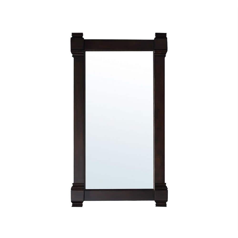 James Martin Vanities Brittany 21.7 x 39.2 Inch Burnished Mahogany Bathroom Vanity Mirror
