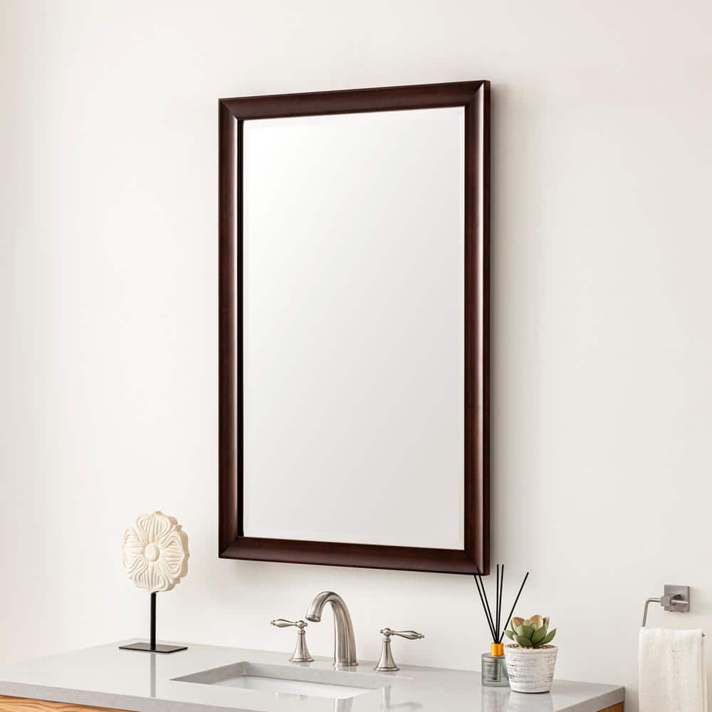 James Martin Vanities Glenbrooke 26" x 40" Burnished Mahogany Vanity Mirror