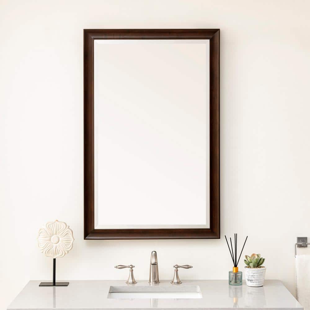 James Martin Vanities Glenbrooke 26" x 40" Burnished Mahogany Vanity Mirror