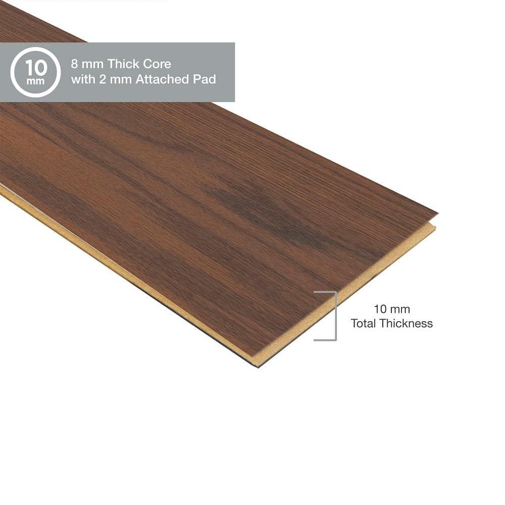 Pergo XP Burnt Anndel Oak 10 mm T x 7.4 in. W x 47.2 in. L Laminate Wood Flooring (19.63 sq. ft./Case)