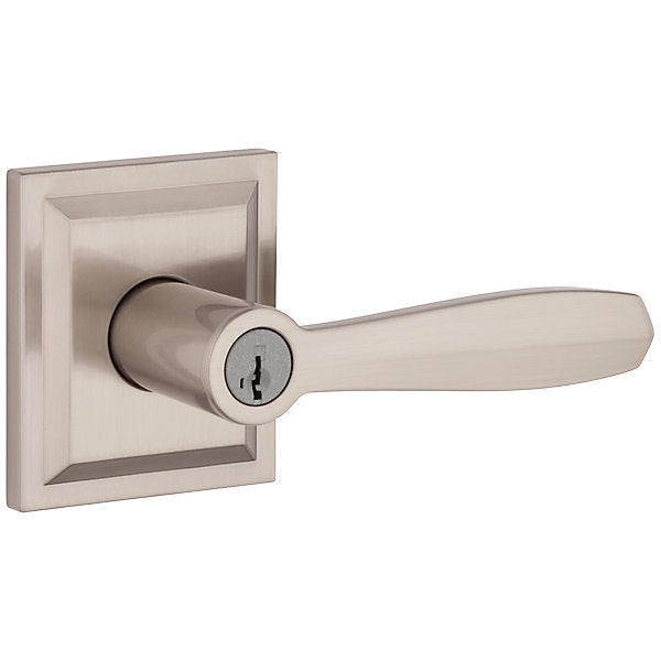Torrey Venetian Bronze Low Profile Rose Keyed Entry Door Lever with SmartKey Security