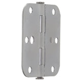 3-1/2 in. Chrome 5/8 in. Radius Security Door Hinges Value Pack (3-Pack)