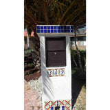 Weekend Away Vault Copper Vein Post/Column Mount Secure Mailbox - Super Arbor