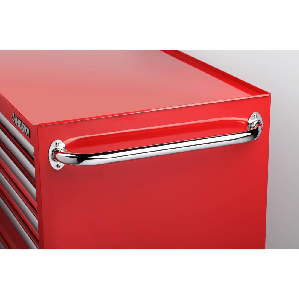 36 in. W 6-Drawer, Deep Tool Chest Cabinet in Gloss Red