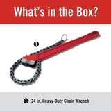 3 in. Capacity Model C-24 Heavy-Duty Chain Wrench
