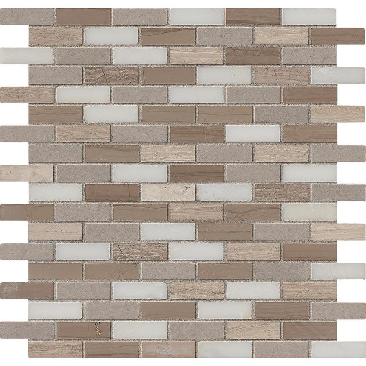 MSI Arctic Storm 12 in. x 12 in. x 10mm Honed Marble Mesh-Mounted Mosaic Floor and Wall Tile (1 sq. ft.)