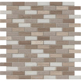 MSI Arctic Storm 12 in. x 12 in. x 10mm Honed Marble Mesh-Mounted Mosaic Floor and Wall Tile (1 sq. ft.)