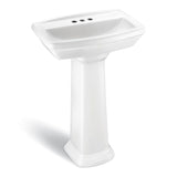 Glacier Bay Designer Pedestal in White