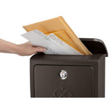 Bordeaux Locking Rubbed Bronze Wall Mount Mailbox - Super Arbor
