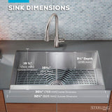 KOHLER Ludington Farmhouse Apron Front Stainless Steel 32 in. Single Bowl Kitchen Sink Kit with Accessories