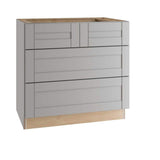 Home Decorators Collection Washington Veiled Gray Plywood Shaker Assembled Cooktop Base Kitchen Cabinet Soft Close 36 in W x 24 in D x 34.5 in H
