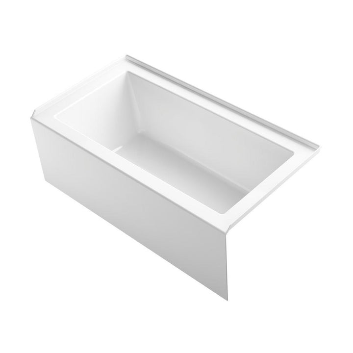 Underscore 60 in. Acrylic Right-Hand Drain Rectangular Alcove Bathtub in White - Super Arbor