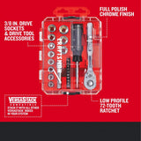 Craftsman 24 pc Metric Tool Set with 3/8 in Drive and 6 Point Sockets