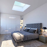 VELUX Fixed Curb Mount Skylight - White Solar Powered Shade image 10