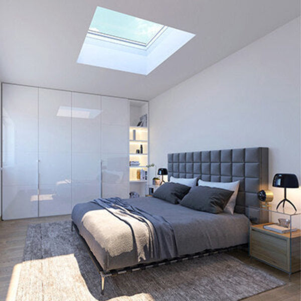 VELUX Fixed Curb Mount Skylight - White Solar Powered Shade image 10