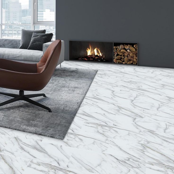 Lucida Surfaces TerraCore Calacatta 12 in. W x 24 in. L Click-Lock Luxury Vinyl Tile (16 sq.ft. / Case)