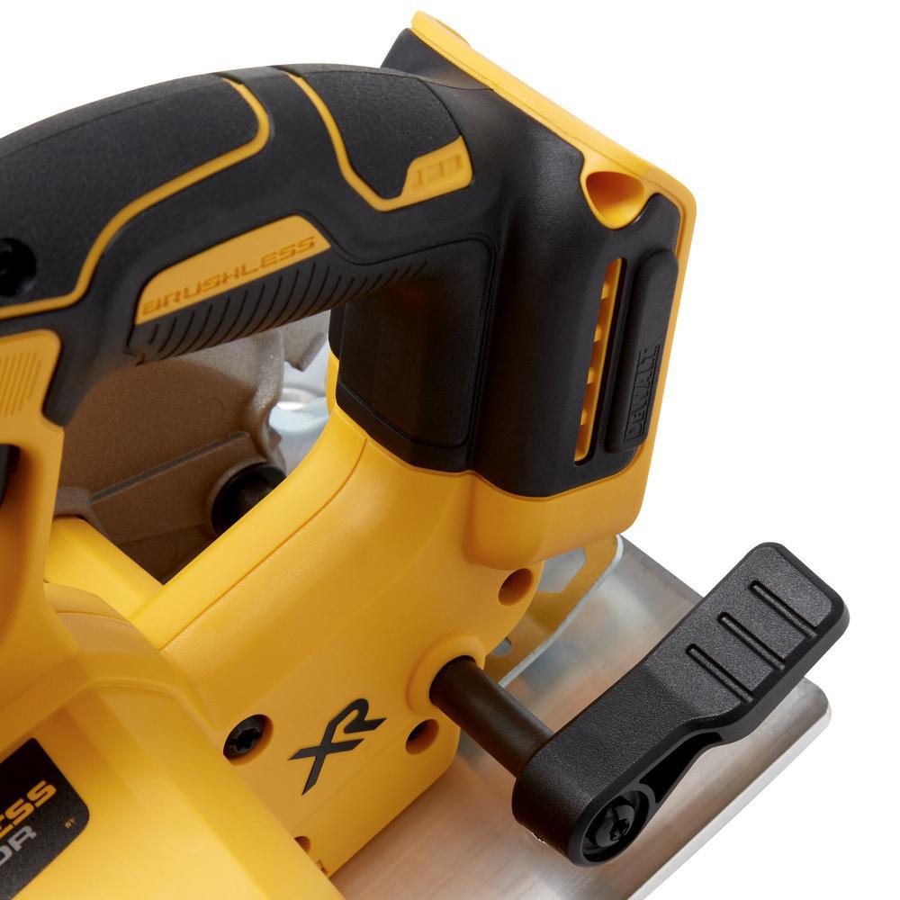 20-Volt MAX Lithium-Ion Cordless Brushless 7-1/4 in. Circular Saw with Brake with Bonus Premium Battery Pack 4.0 Ah - Super Arbor