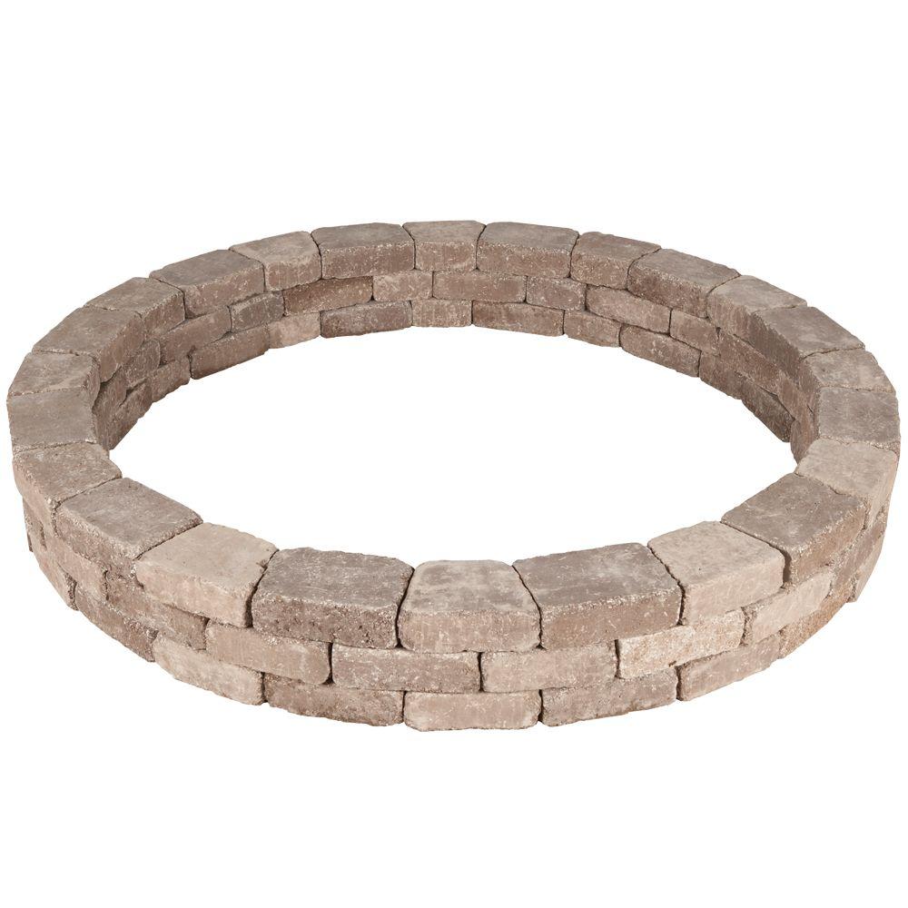 Pavestone RumbleStone 79.5 in. x 10.5 in. Tree Ring Kit in Cafe - Super Arbor