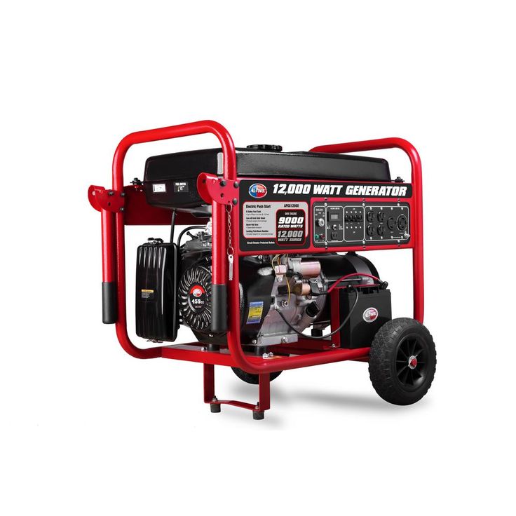 All Power 9000-Watt Gasoline Powered Electric Start Portable Generator with 459 cc Engine