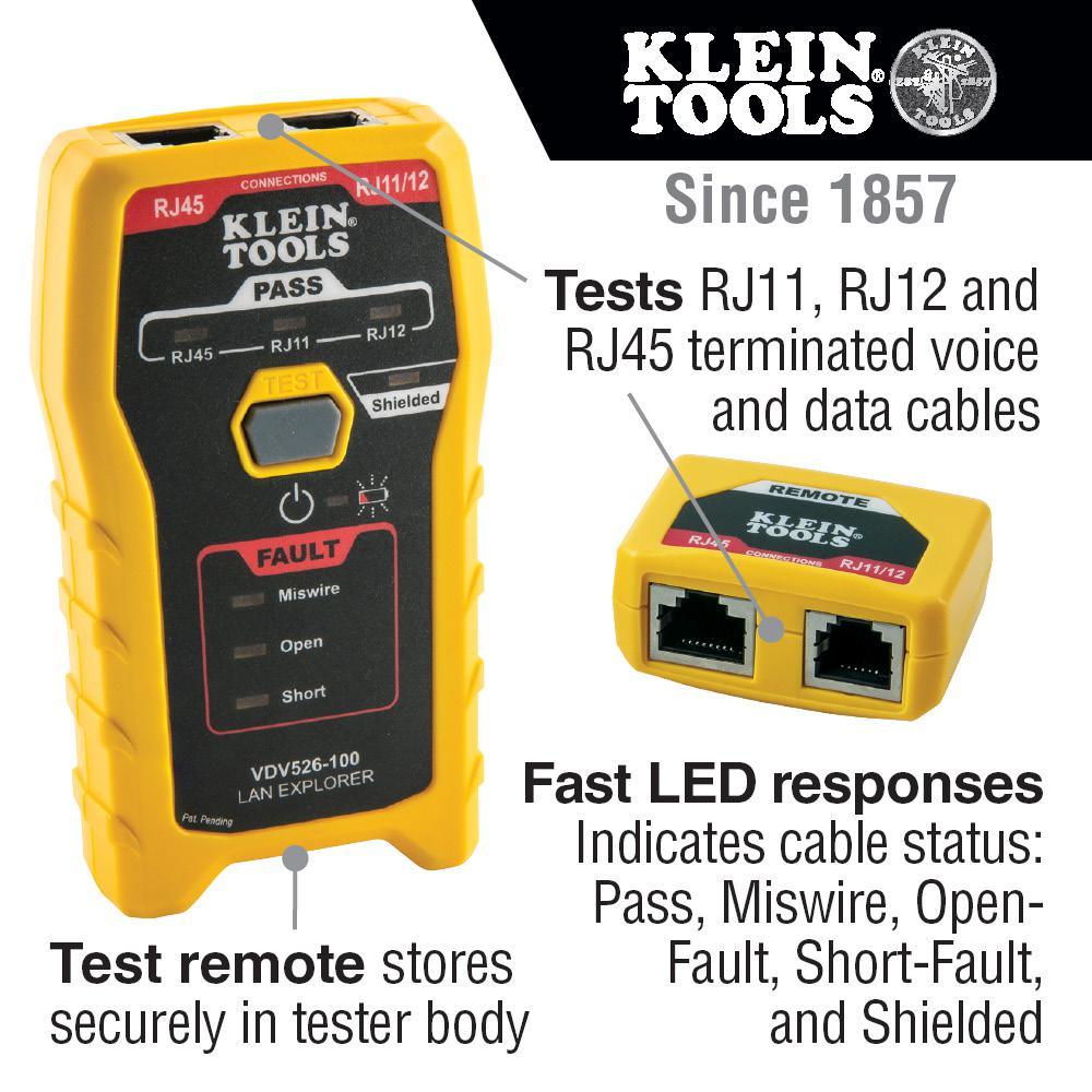 LAN Explorer Data Cable Tester with Remote - Super Arbor