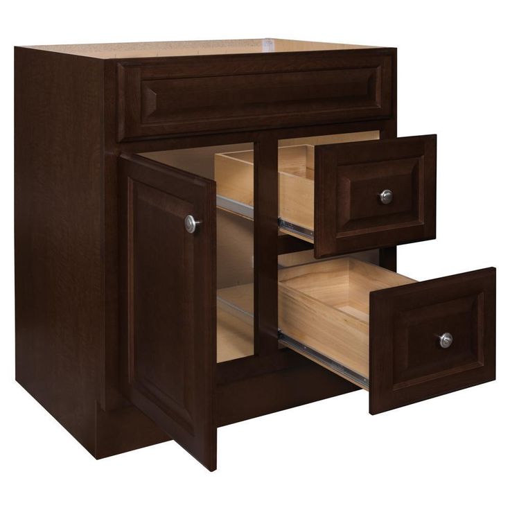 Hampton 30 in. W x 21 in. D x 33.5 in. H Bathroom Vanity Cabinet Only in Cognac