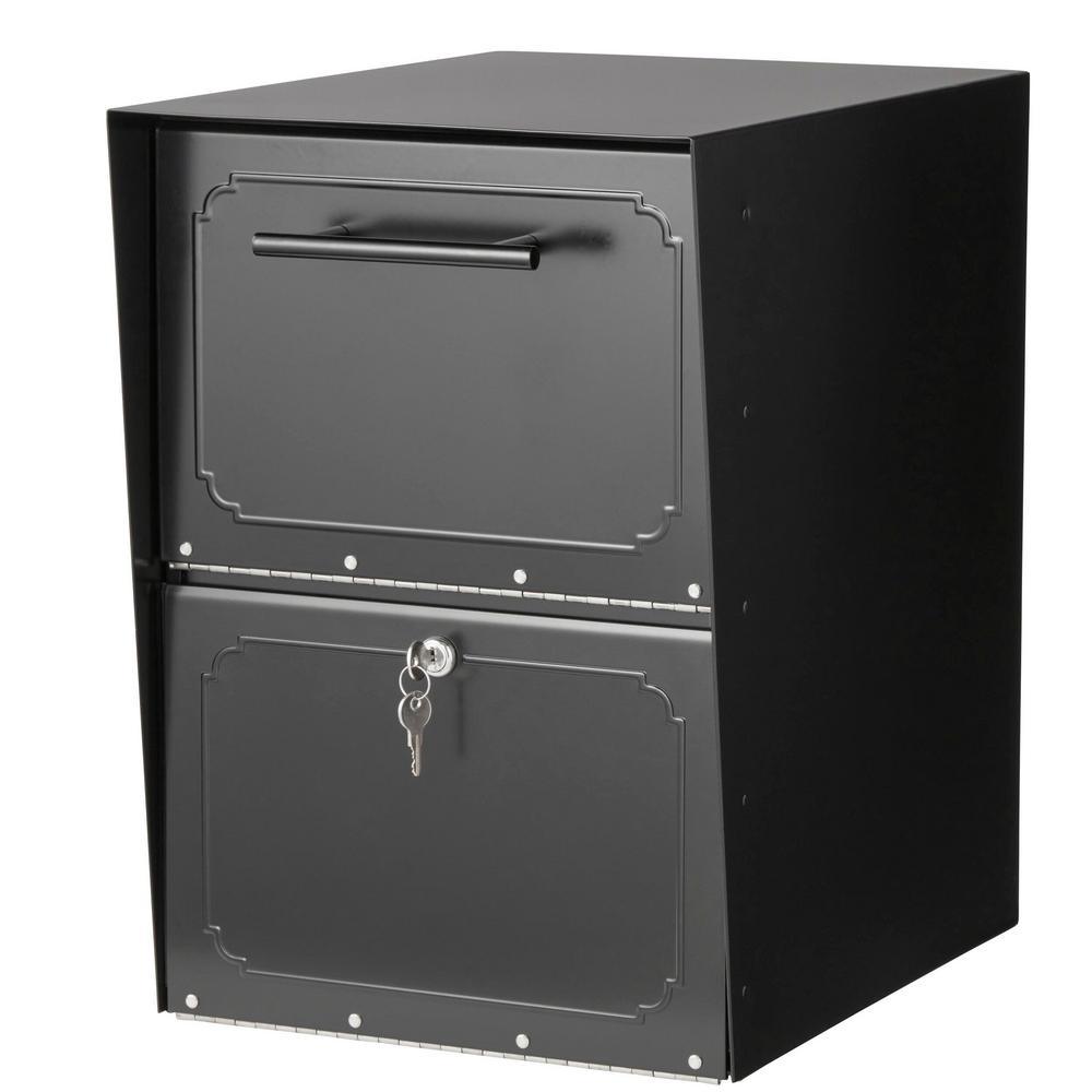 Oasis Black Post-Mount or Column-Mount Locking Drop Box - Super Arbor