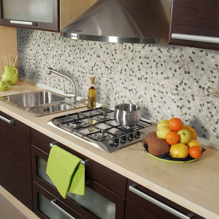 Jeffrey Court River Rock Medley 11 in. x 11 in. x 10 mm Travertine Mosaic Floor/Wall Tile